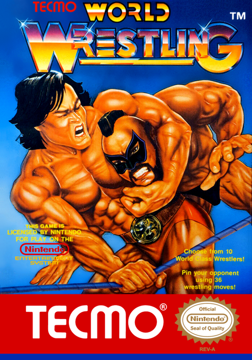 Tecmo World Wrestling (USA) box art